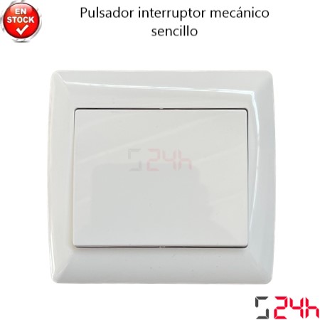 pulsador interruptor mecánico sencillo