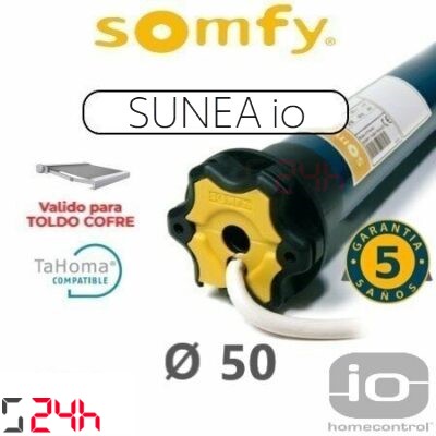 motor vía radio somfy sunea 50 io