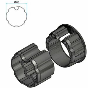 motor mecánico para pulsador cherubini wave wire Ø45 (toldo con cofre)