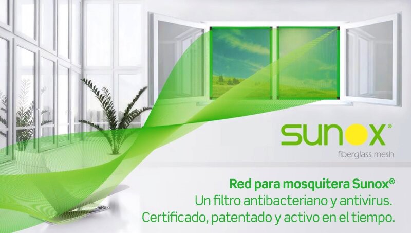 mosquitera enrollable para instalación frontal tela antibacteriana