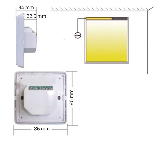 pulsador a ok easy switch 230v ac